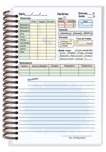 AGENDA ESCOLAR BERÇÁRIO