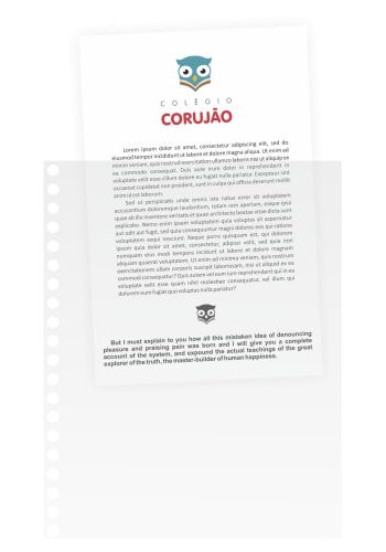 Saco Plástico para Agenda Escolar