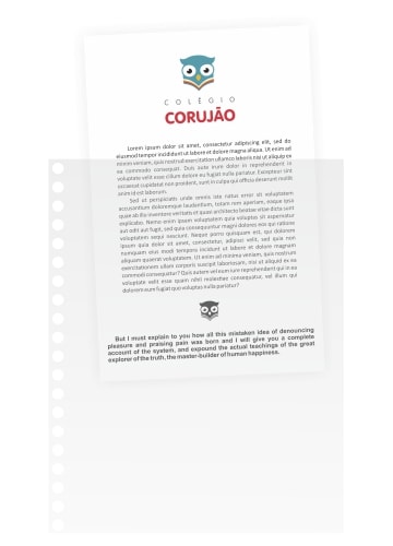 Saco Plástico para Agenda Escolar