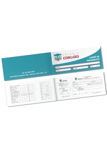 Carnê de Pagamento Escolar Personalizado,