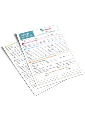 Ficha de Matrícula Escolar Personalizada