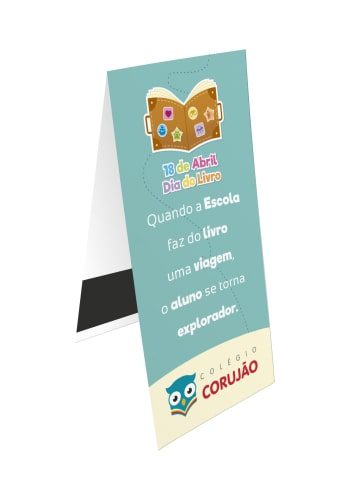 Marcador de Página Magnético para o Dia do Livro