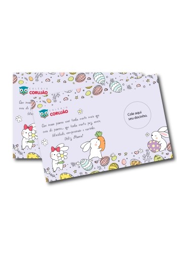 Cartão de Feliz Páscoa Personalizado