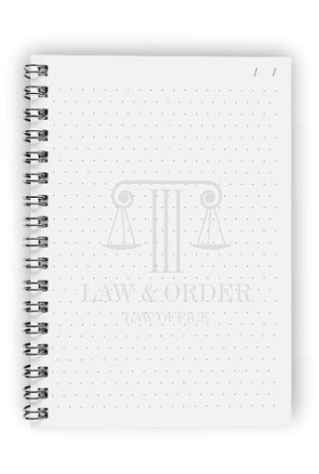 Caderno Personalizado Miolo Bolinhas
