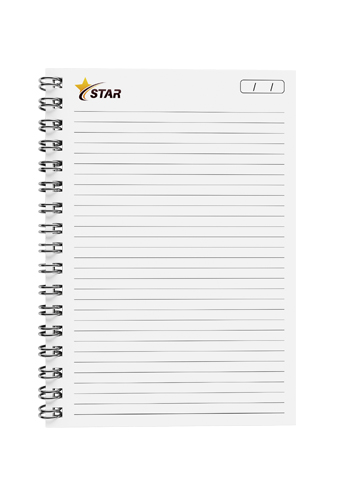 miolo caderno pautado personalizado colorido
