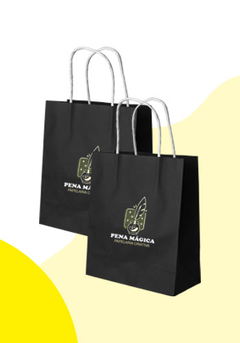 Mini Sacola de Papel Personalizada; sacolinha de papel; sacolinha personalizada;