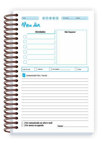 agenda escolar estudante