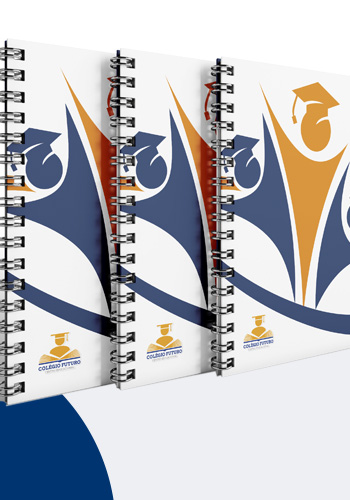 Caderno Corporativo com a Capa Personalizada