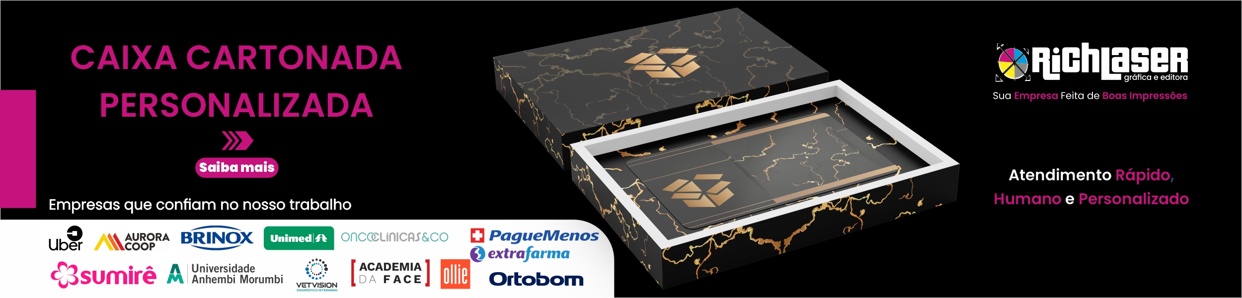 caixas cartonadas personalizadas